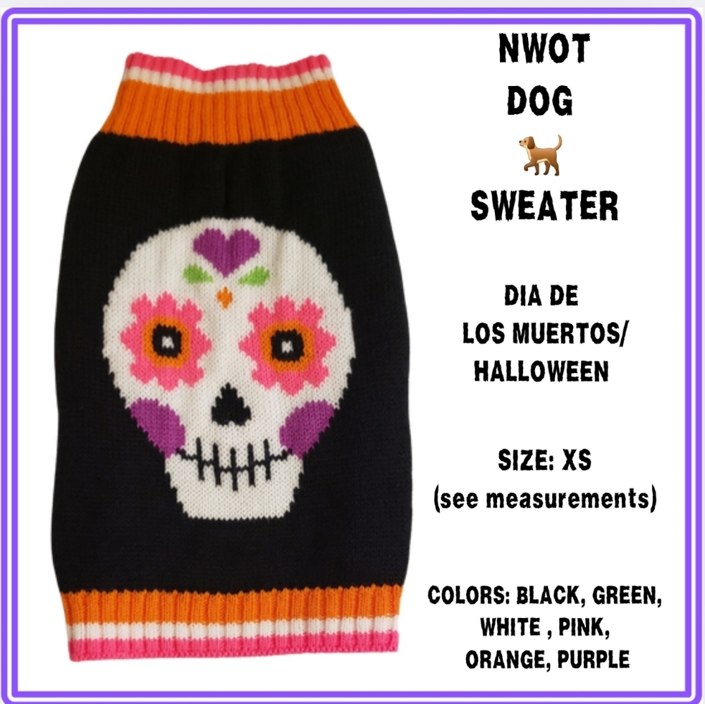 🔥 NWOT / 🐕 SWEATER / SKULL / SIZE XS